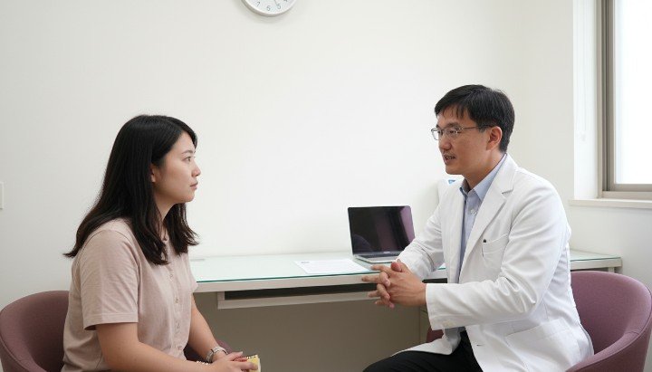 吳紹琥醫師正進行埋線拉提諮詢過程 PDO線材微距細節展示埋線拉提構造 術前術後臉部緊緻效果對比埋線拉提 膠原蛋白增生原理示意圖與埋線拉提