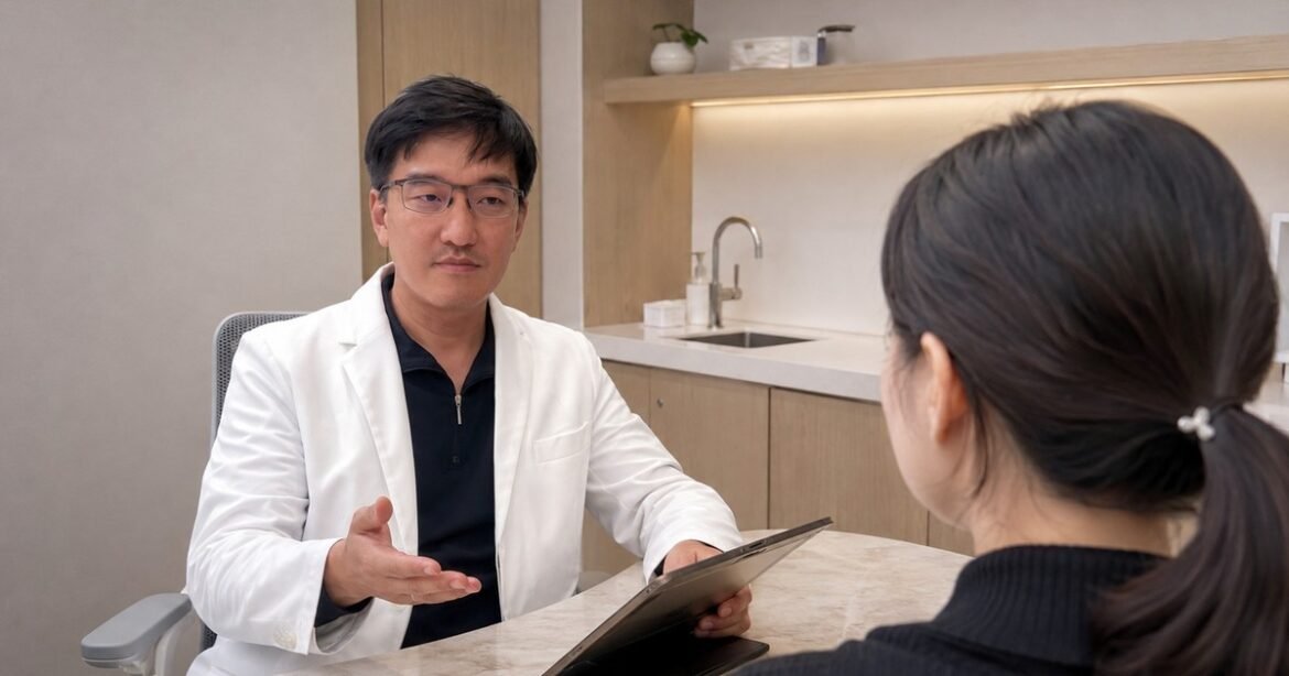 吳芮醫師詳細說明電音波療程如何改善臉部凹陷問題