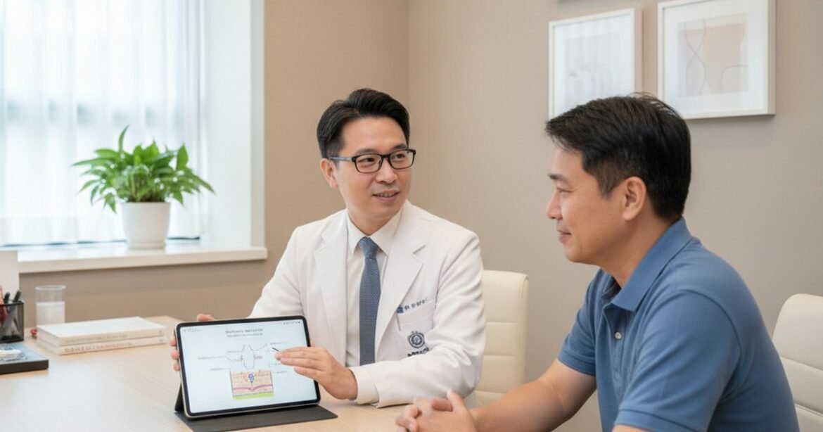 吳芮醫師為Ultherapy潛在患者解說疼痛管理策略